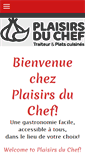 Mobile Screenshot of plaisirs-du-chef.com