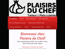 Tablet Screenshot of plaisirs-du-chef.com